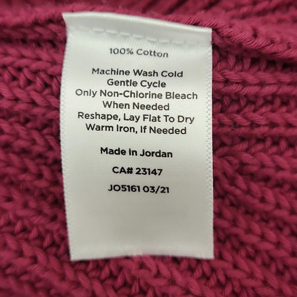 Talbots Womens Small Raspberry Knit Long Sleeve High Neck Sweater Casual Warm - Picture 5 of 7